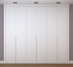 Frente de armario blanco a medida modelo EXT-03 de BNZ Mueble