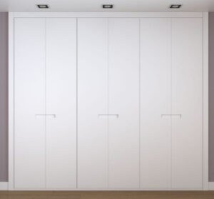 Frente de armario blanco a medida modelo EXT-07 de BNZ Mueble