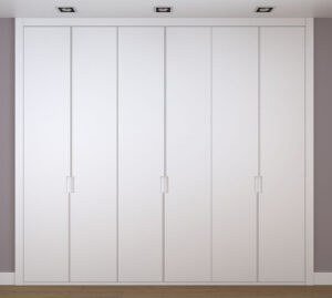 Frente de armario blanco a medida modelo EXT-08 de BNZ Mueble