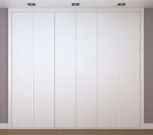 Frente de armario blanco a medida modelo EXT-09 Frente de armario blanco a medida modelo EXT-09 de BNZ Mueble