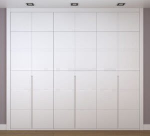 Frente de armario blanco a medida modelo EXT-13 de BNZ Mueble