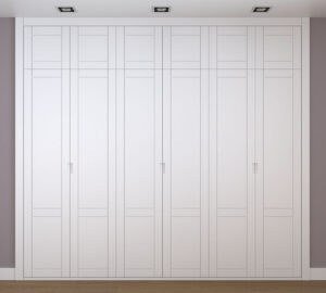 Frente de armario blanco a medida modelo EXT-17 de BNZ Mueble
