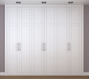 Frente de armario blanco a medida modelo EXT-19 de BNZ Mueble