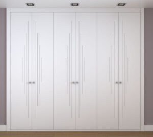 Frente de armario blanco a medida modelo EXT-22 de BNZ Mueble