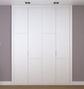 Frente de armario blanco a medida modelo EXT-28 Frente de armario blanco a medida modelo EXT-28 de BNZ Mueble