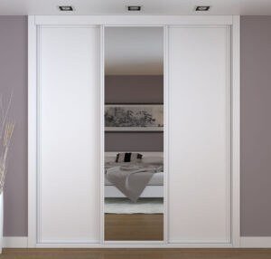 Frente de armario blanco a medida modelo EXT-30 de BNZ Mueble