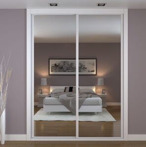Frente de armario blanco a medida modelo EXT-31 de BNZ Mueble