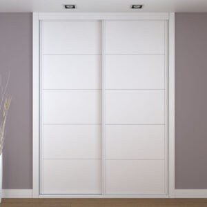 Frente de armario blanco a medida modelo EXT-32 Frente de armario blanco a medida modelo EXT-32 de BNZ Mueble