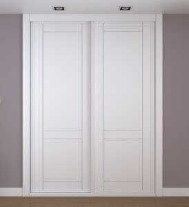 Frente de armario blanco a medida modelo EXT-37 Frente de armario blanco a medida modelo EXT-37 de BNZ Mueble