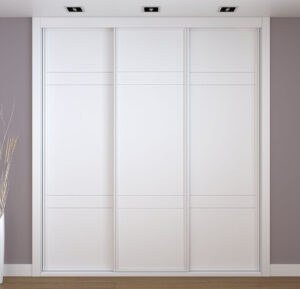Frente de armario blanco a medida modelo EXT-38 de BNZ Mueble