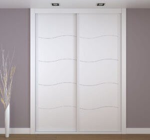 Frente de armario blanco a medida modelo EXT-45 Frente de armario blanco a medida modelo EXT-45 de BNZ Mueble