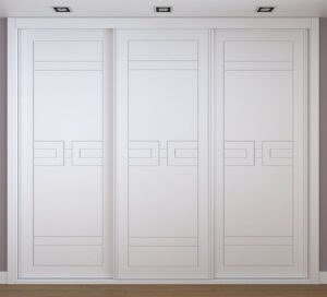 Frente de armario blanco a medida modelo EXT-47 de BNZ Mueble