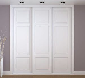 Frente de armario blanco a medida modelo EXT-51 de BNZ Mueble
