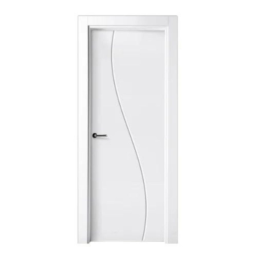 Puerta lacada blanca con diseño fresado modelo P-02 de BNZ Mueble