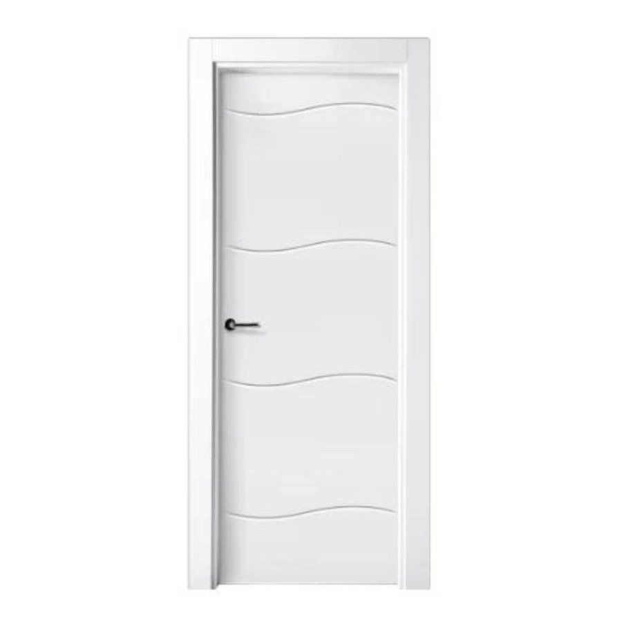 Puerta lacada blanca con diseño fresado modelo P-08 de BNZ Mueble