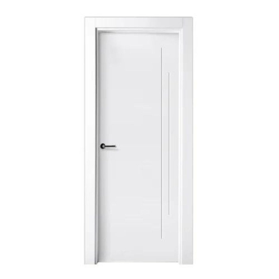 Puerta lacada blanca con diseño fresado modelo P-14 de BNZ Mueble