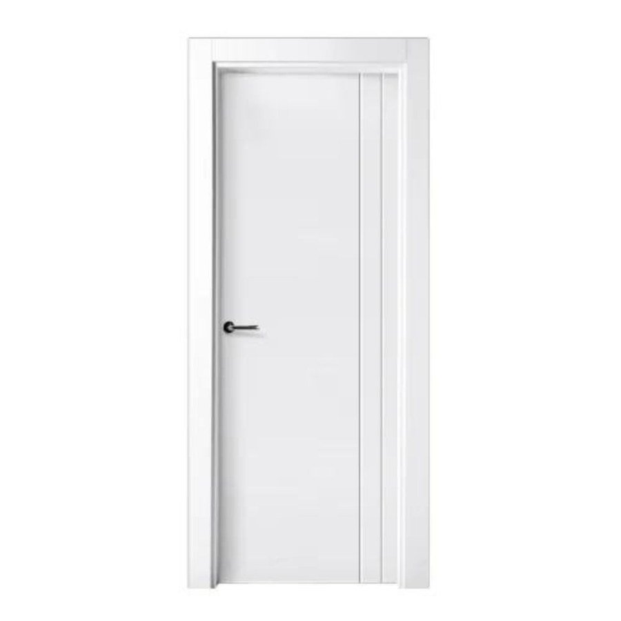 Puerta lacada blanca con diseño fresado modelo P-16 de BNZ Mueble
