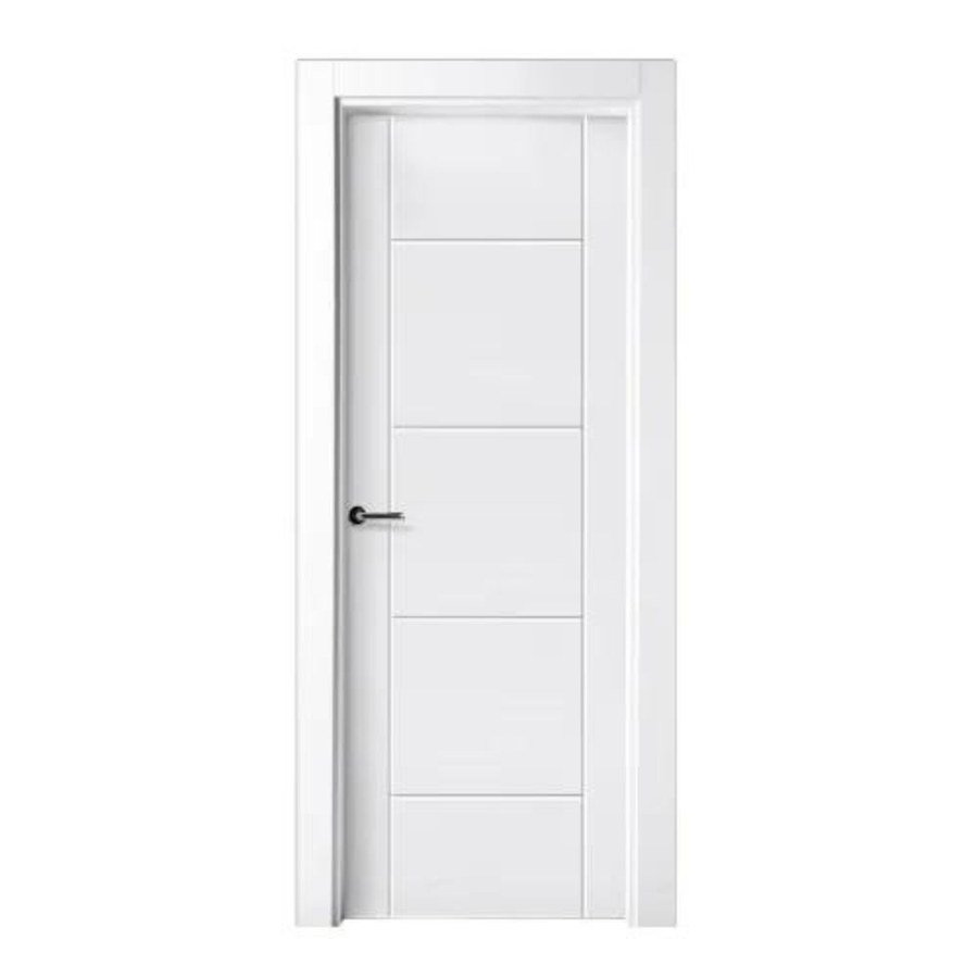 Puerta lacada blanca con diseño fresado modelo P-27 Puerta lacada blanca con diseño fresado modelo P-27 de BNZ Mueble