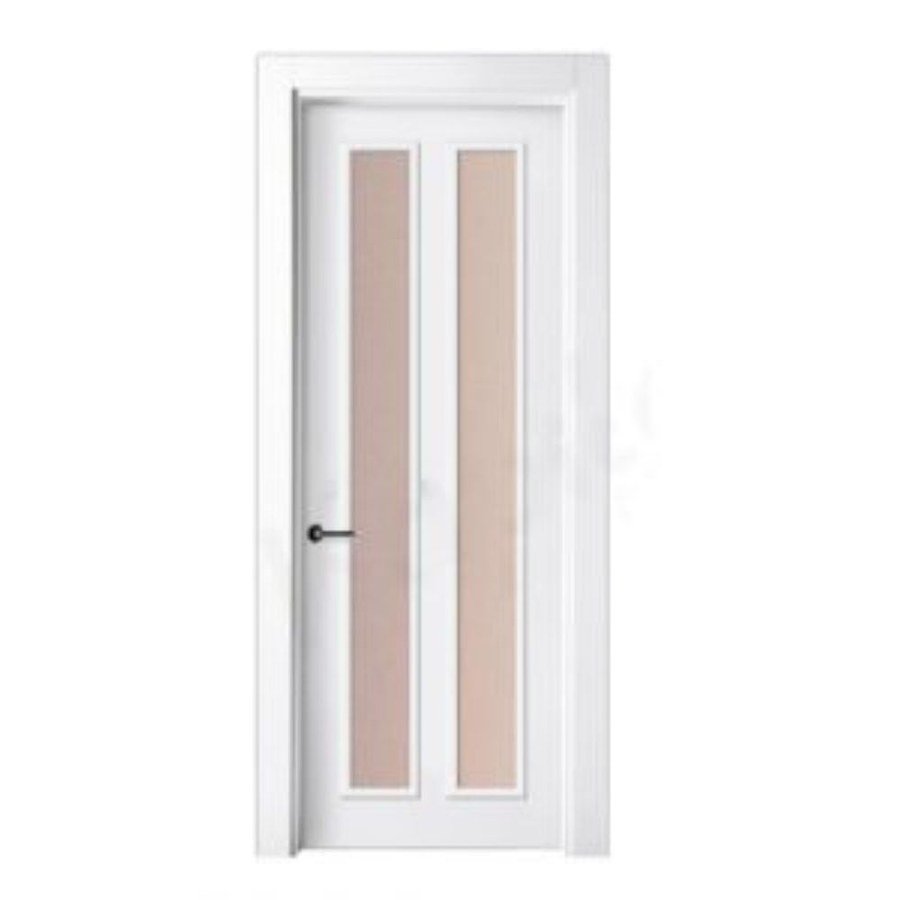 Puerta lacada blanca con vidriera modelo P-40 de BNZ Mueble