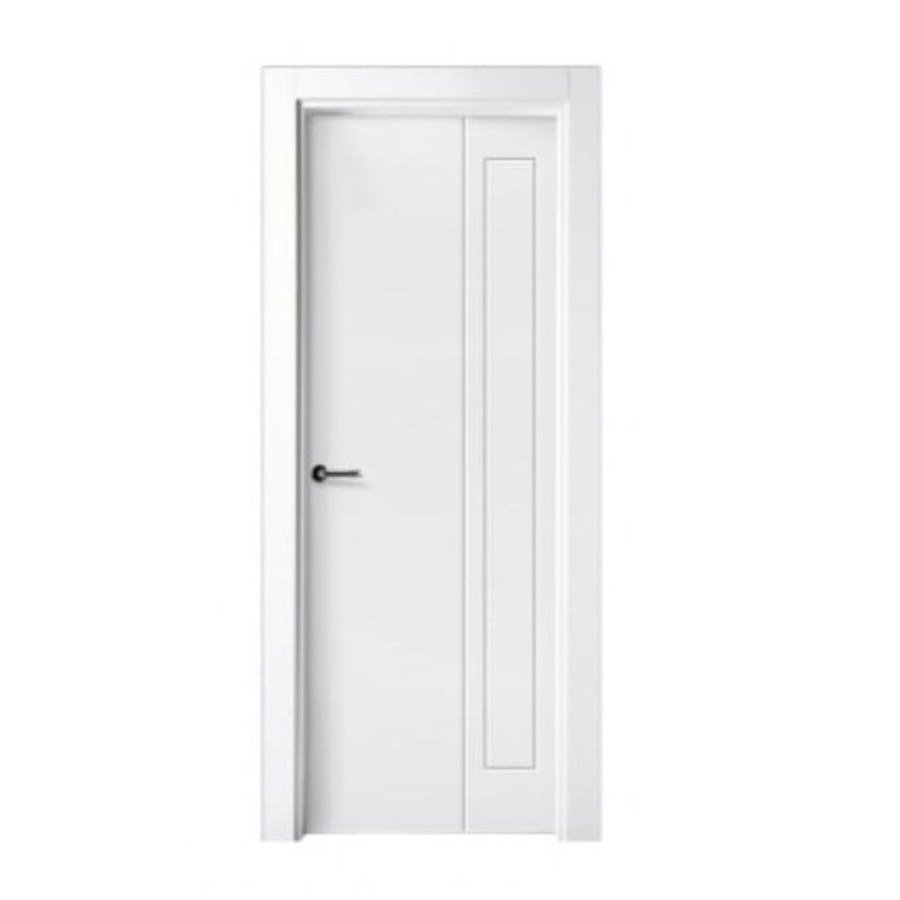 Puerta lacada blanca con diseño fresado modelo P-51 Puerta lacada blanca con diseño fresado modelo P-51 de BNZ Mueble